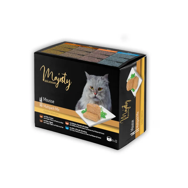 Majesty Adult Mousse Mix lata para gatos - Pack Oferta Especial