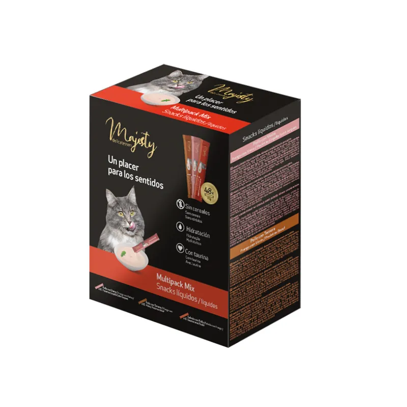 Majesty Mix de snack líquido para gatos Entrega Rápida
