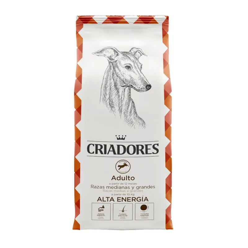A Buen Precio Criadores Adulto Alta Energía pienso para perros de razas medianas y grandes