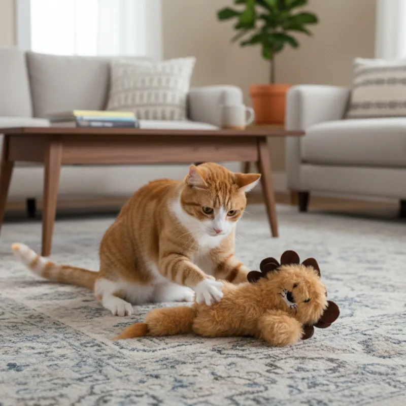 Últimas Unidades Tootoy! León de Peluche con Catnip para gatos