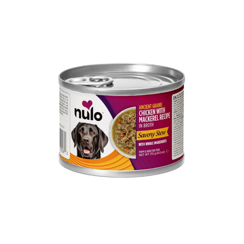 Nulo Estofado de Pollo con Caballa en Caldo Lata para perros Pago Seguro