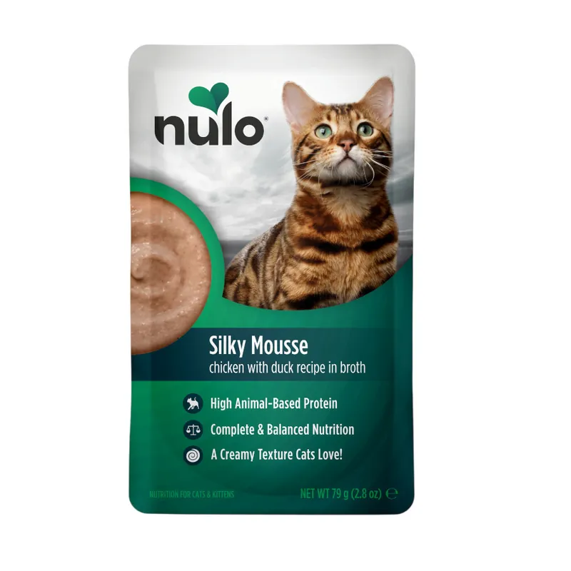 Solo Por Tiempo Limitado Nulo Mousse Cremoso de Pollo y Pato sobres para gatos
