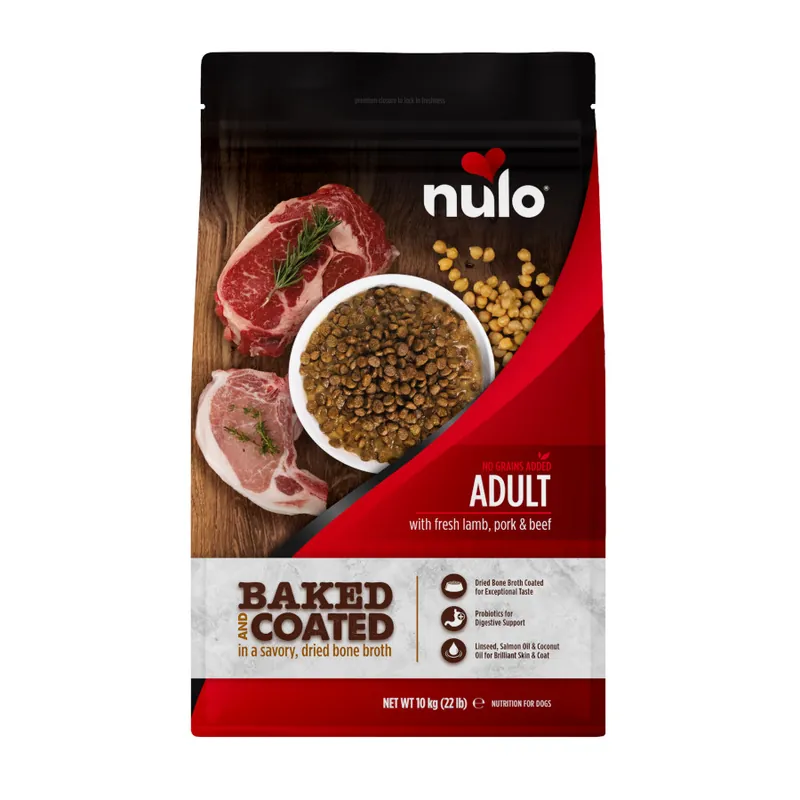 Nulo Baked & Coated Cordero con Cerdo y Ternera pienso para perros Novedad