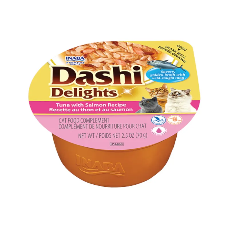 Certificado Dashi Delights Lata Atún y Salmón para gatos