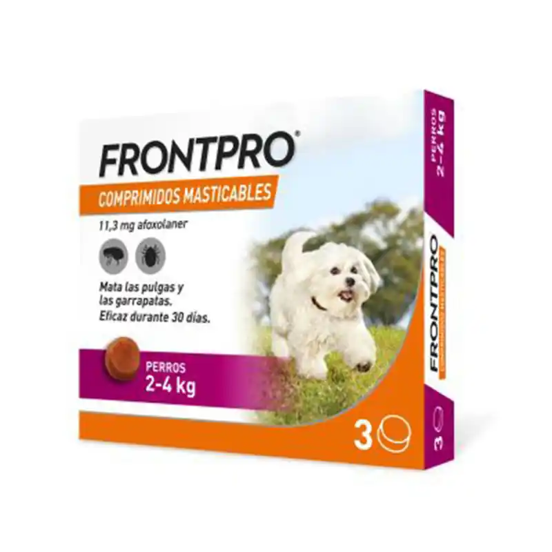 Frontpro Comprimidos Antiparasitarios Perros de 2 a 4kg Precio De Oferta