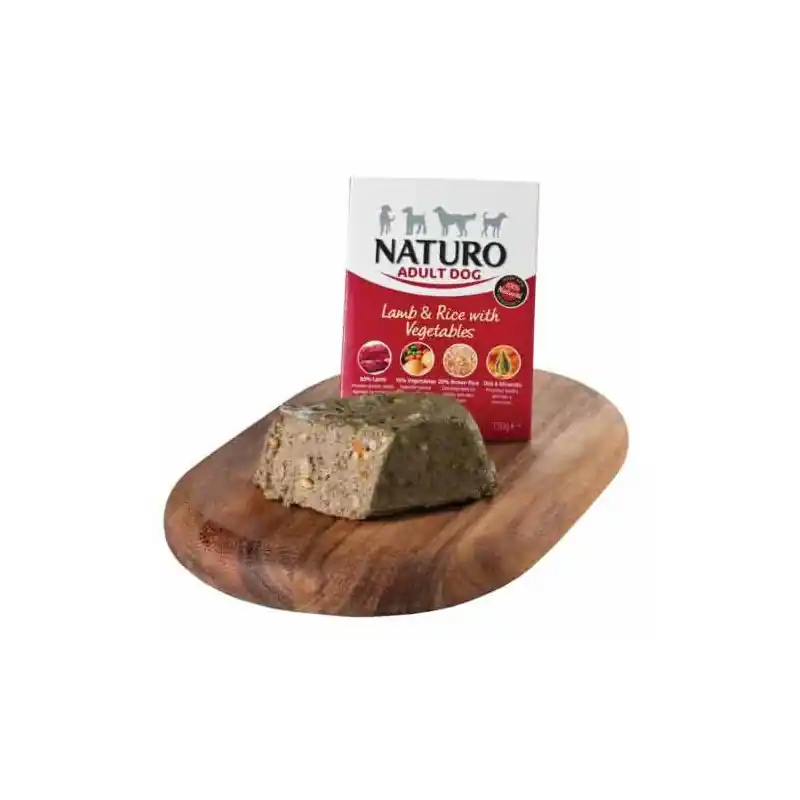 Pago Seguro Naturo Dog Tarrina Cordero y Arroz 400gr