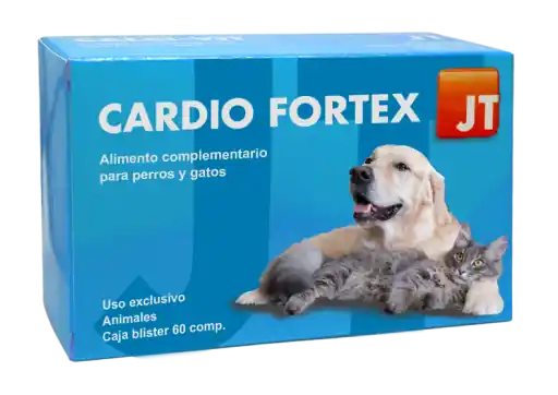JTPharma Complemento para Perros y Gatos Cardio Fortex 60 Comprimidos Compra Hoy