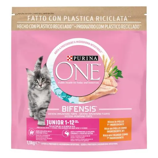 Purina One Pienso Bifensis para Gatos Junior de Pollo y Cereales Integrales Últimas Unidades