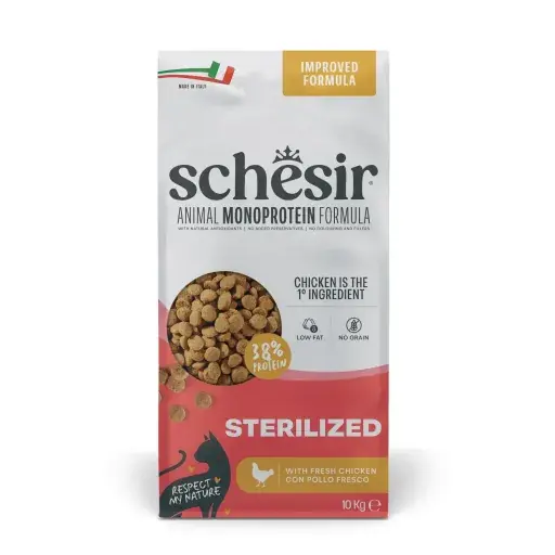 Stock Limitado Schesir Pienso Animal Protein Esterelizado de Pollo para Gatos