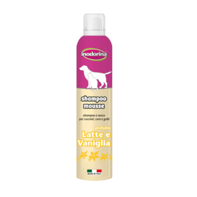 Inodorina Champú en Seco Leche y Vainilla para perros y gatos Devolución Gratuita
