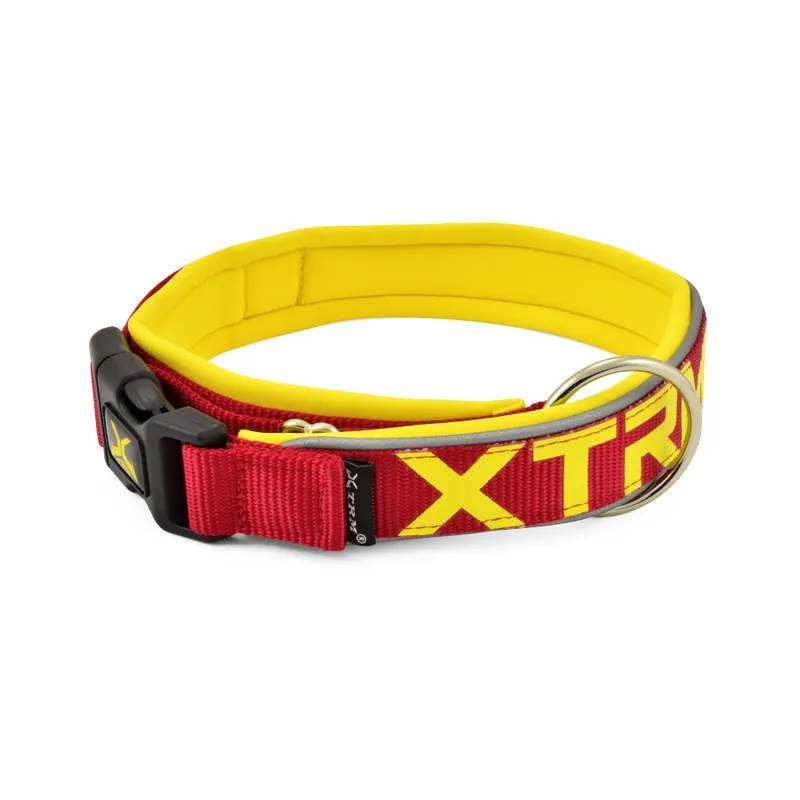 Envío Inmediato X-TRM Neón Flash Collar Rojo y Amarillo para perros