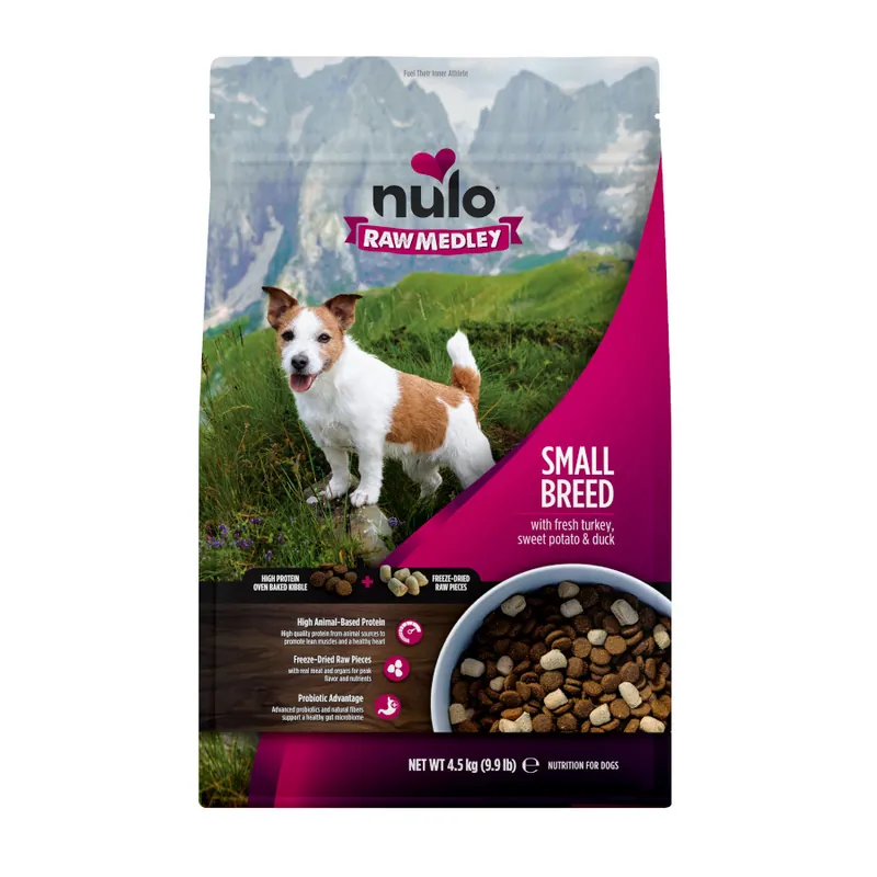 Nulo Raw Medley Pavo Boniato y Pato Pienso para perros de raza pequeña Disponible Ahora