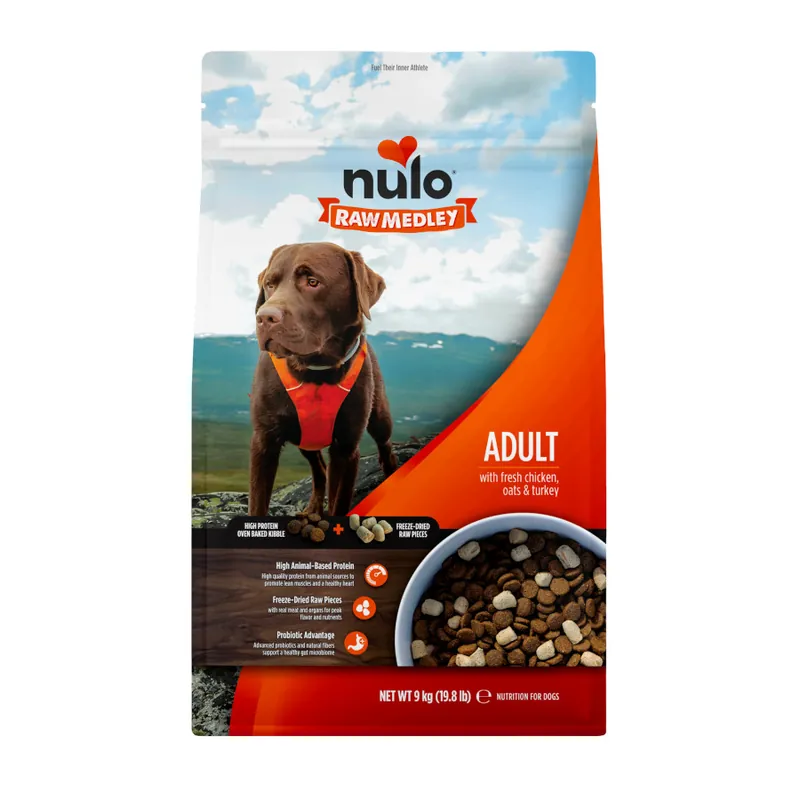 Nulo Raw Medley Pollo, Avena y Pavo pienso para perros Ordenar Ahora Mismo