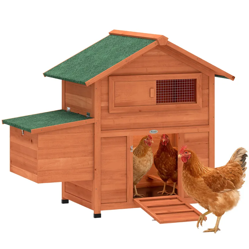 PawHut Gallinero Naranja Favorito De Clientes
