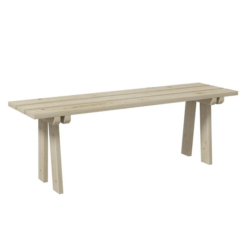 Oferta De Temporada Outsunny Banco De Jardín Madera Natural