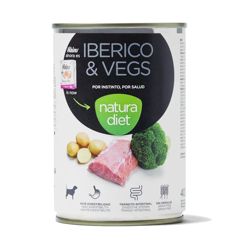 Natura Diet Cerdo Ibérico y Verduras latas para perros Últimas Unidades