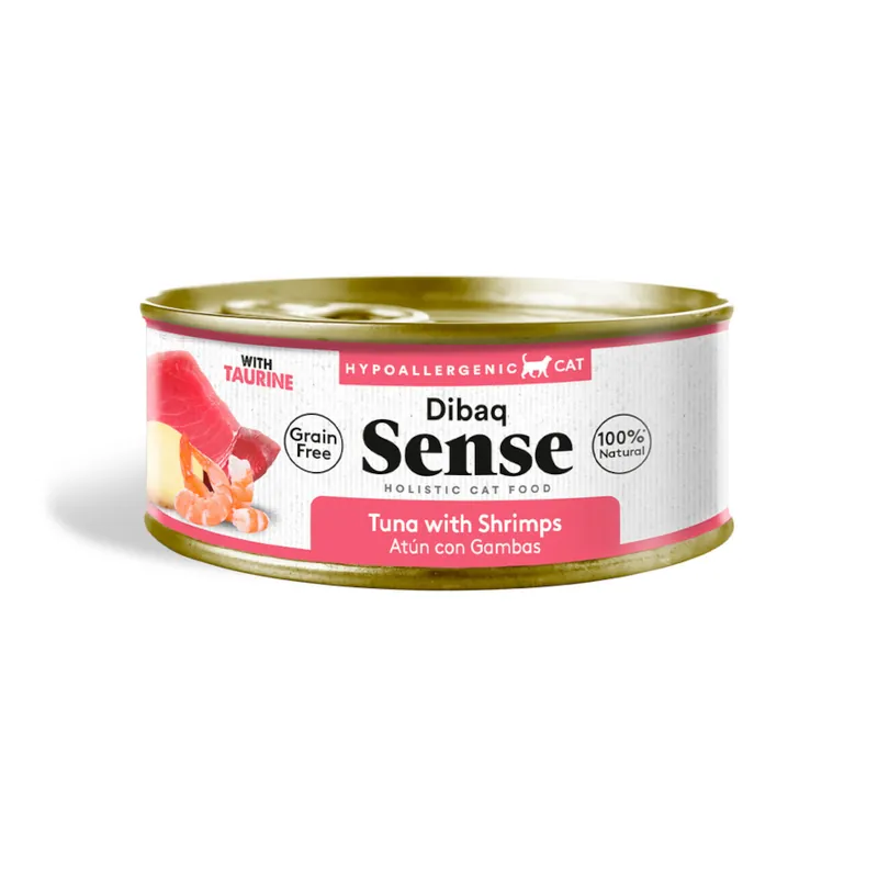 Dibaq Sense Grain Free Sterilized Adult Atún con Gambas lata para gatos Precio De Oferta