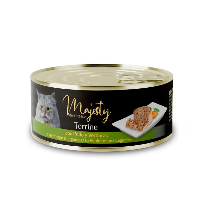 Majesty Adult Terrine Pollo y Verduras lata para gatos Compra Ahora