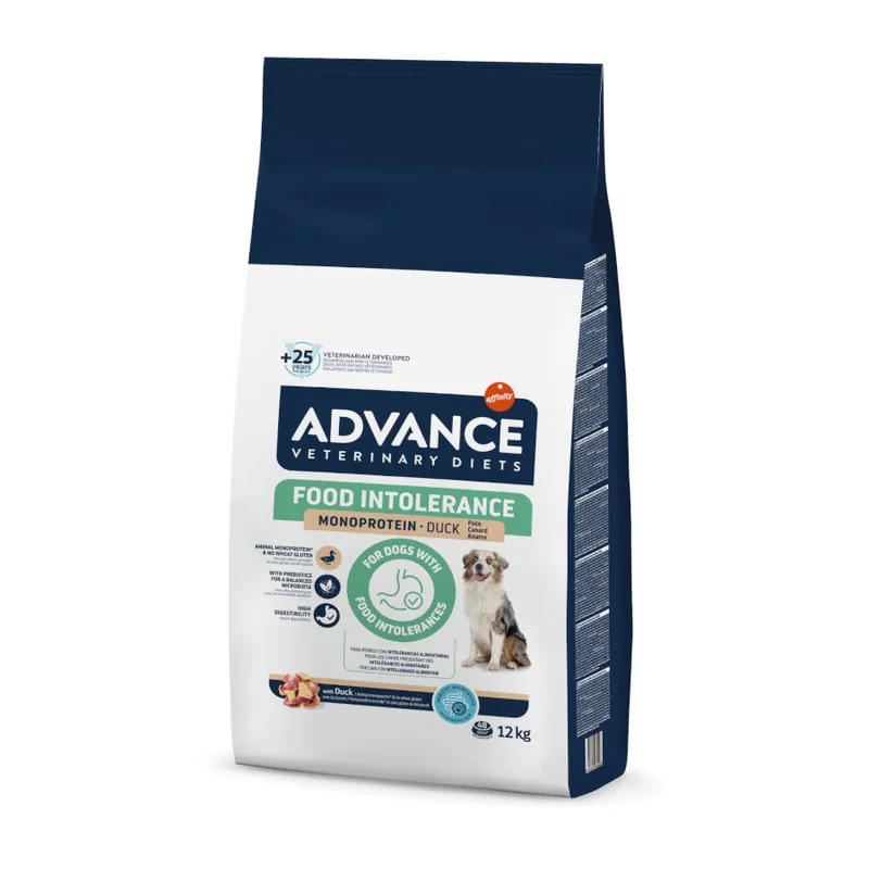 Advance Veterinary Diets Food Intolerance Pienso Pato para perros Garantía De Devolución De Dinero