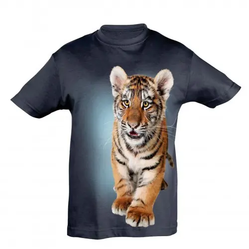 Precio De Fábrica Camiseta Niño Tigre bebé color Azul