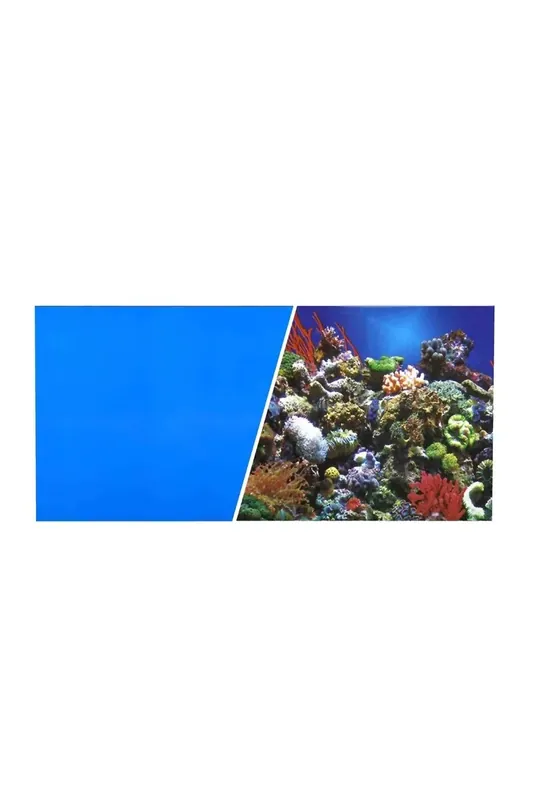 Decoración Acuario Marina Aqua-Decor Fondo Plantas/Azul 45 Cm Solo Por Tiempo Limitado