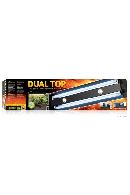 Precio Rebajado Iluminación Reptiles Exo Terra Tapa Dual 90Cm 2X25W Fluo. Y 2X35W Halóg