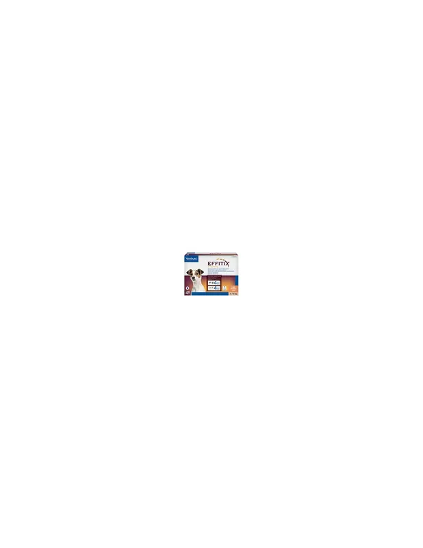 Económico Virbac Perro Effitix Pipetas 4 a 10 Kg Antiparasitario Externo