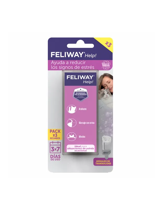 Bestseller Feliway Help Recambio Pack 3 Unidades
