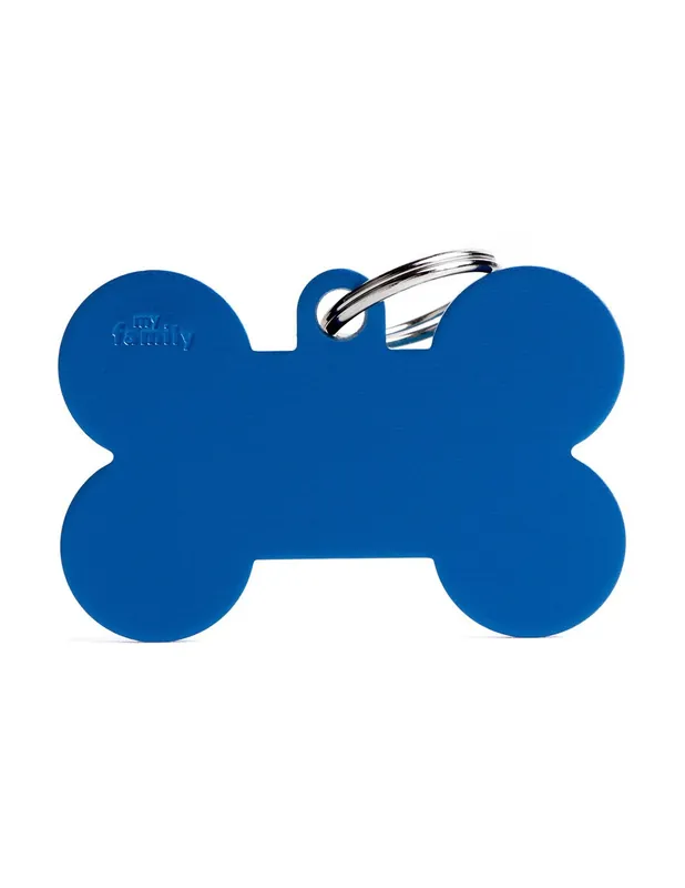 Más Vendido Placa MyFamily Basic Hueso XL Aluminio Azul